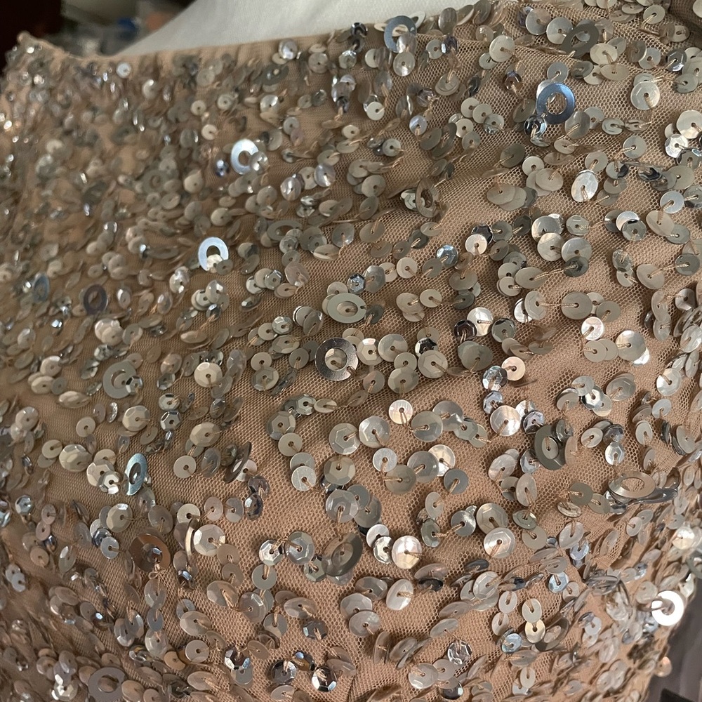 Adrianna Papell
Off-the-Shoulder Sequined Gown - Picture 3 of 10